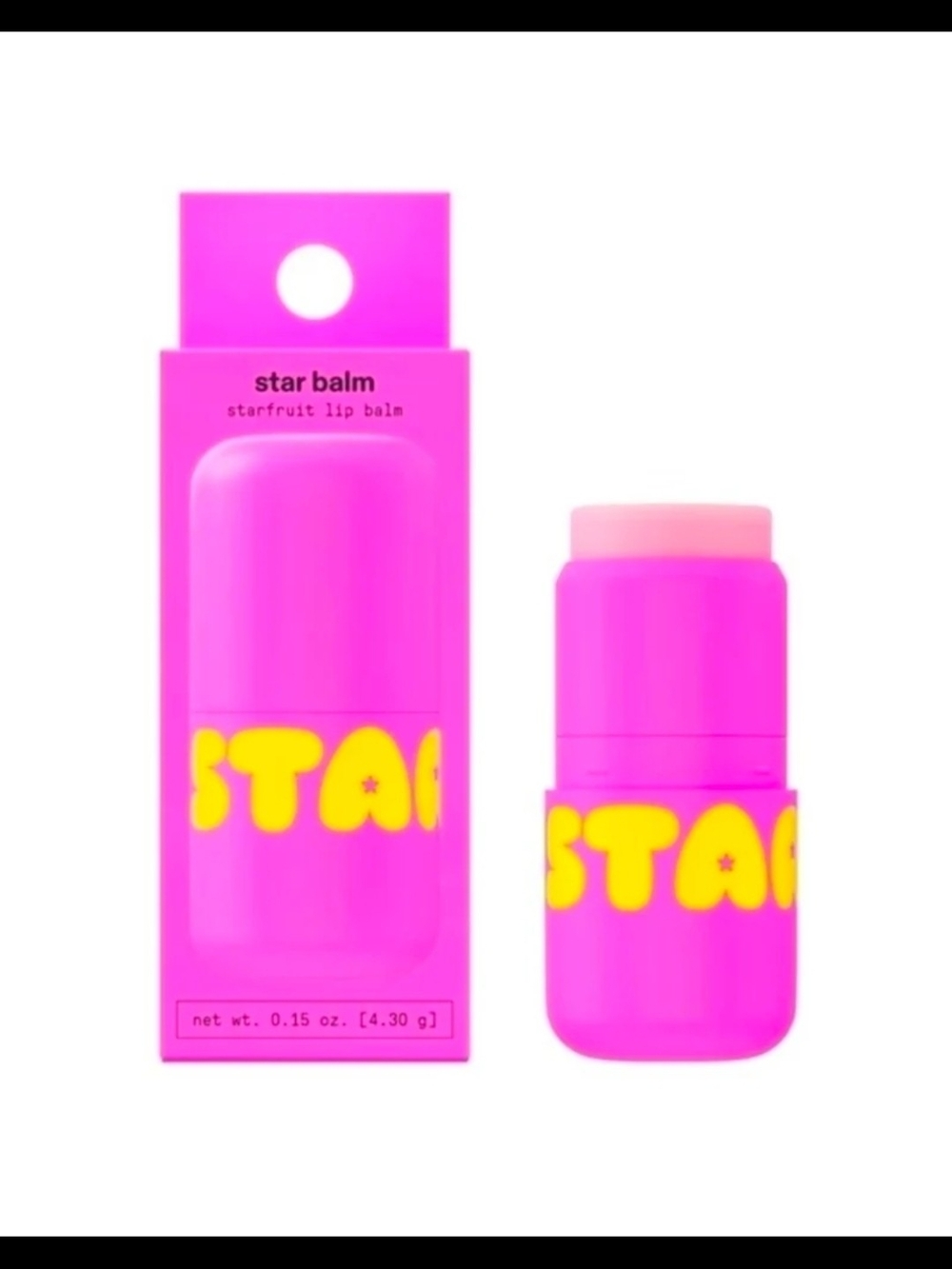 Star Face Starfruit Lip Balm – 0.15oz BNIB